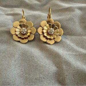 Kate Spade Gold Flower Earrings